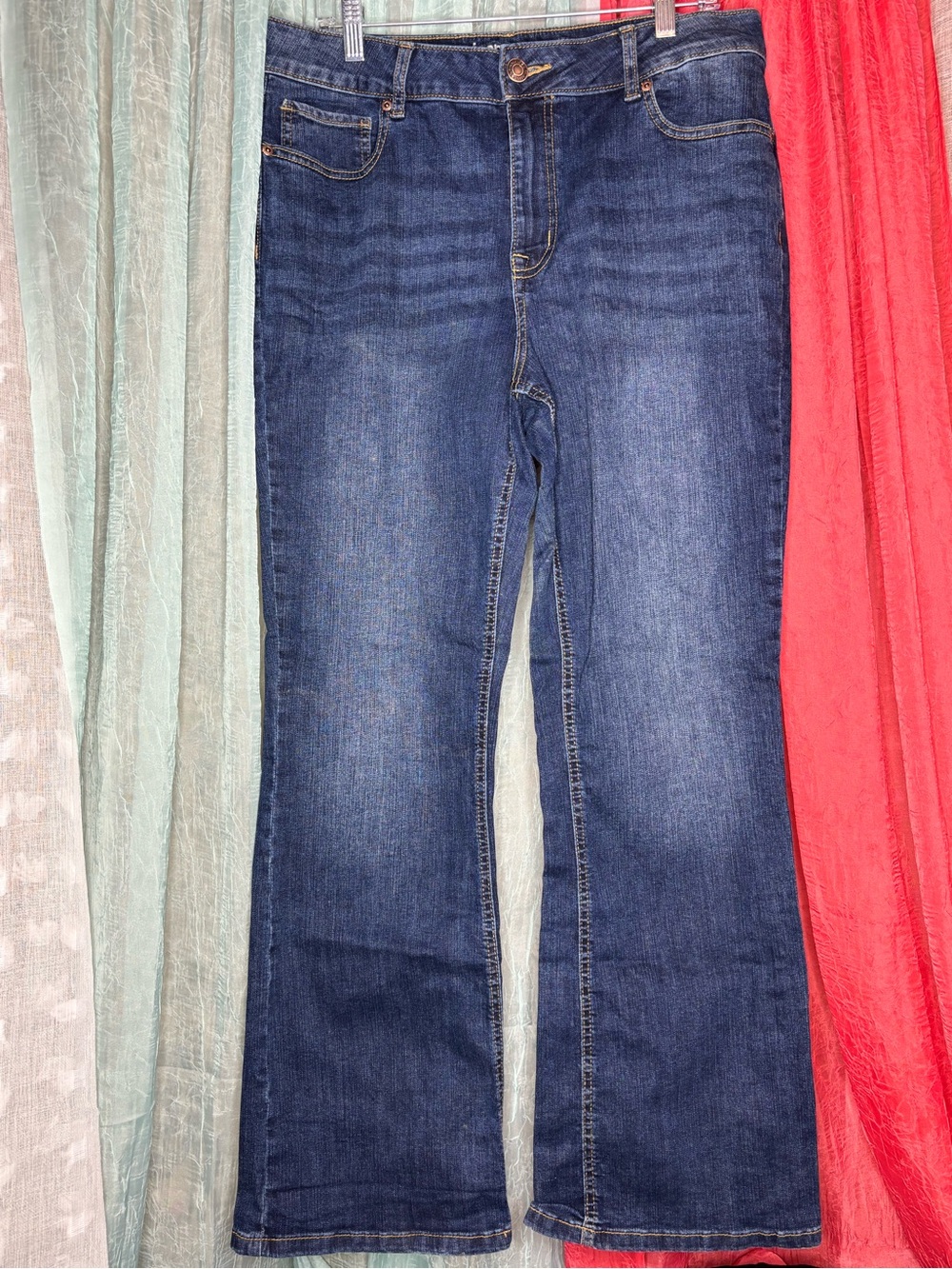 Maurices Women's Dark Blue Flare Jeans